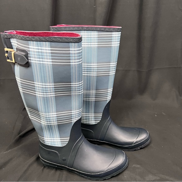 Tommy Hilfiger Plaid Rain Boots